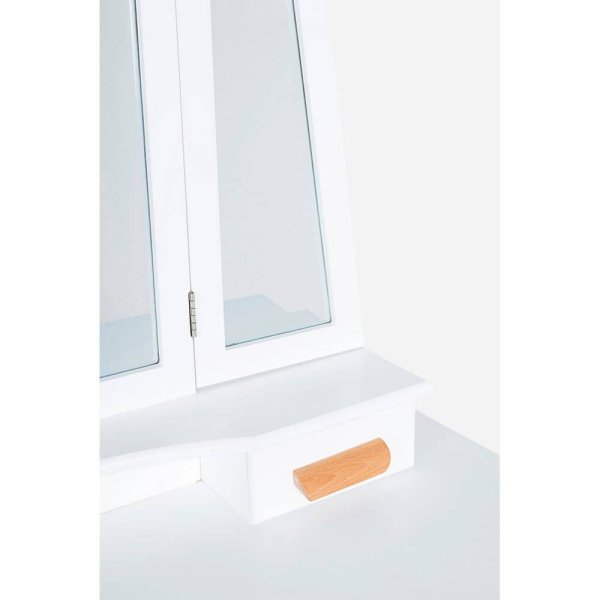 Alternative view of Consolle con Specchio Legno Bianco Moderna da Interno - EXCEPTIONAL