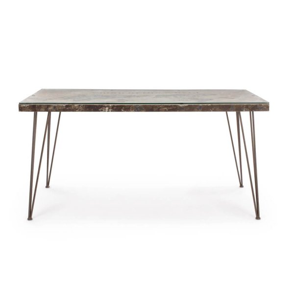 Alternative view of Tavolo Legno Grigio Industriale da Interno 160x90 - RYDER