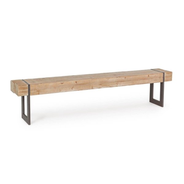 Panca Legno Marrone Industriale da Interno - THEO
