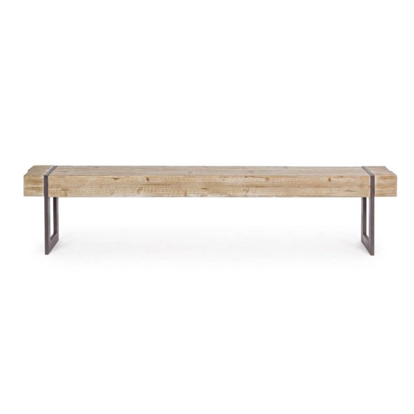 Alternative view of Panca Legno Marrone Industriale da Interno - THEO
