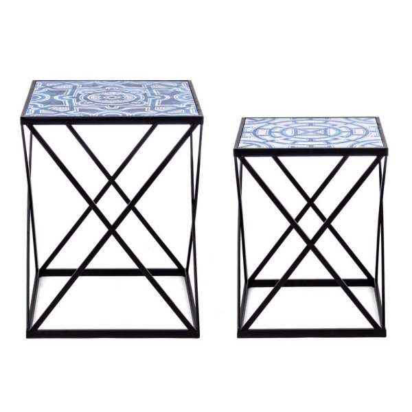 Alternative view of Tavolini Nero Stile Moderno da Interno - DECLAN