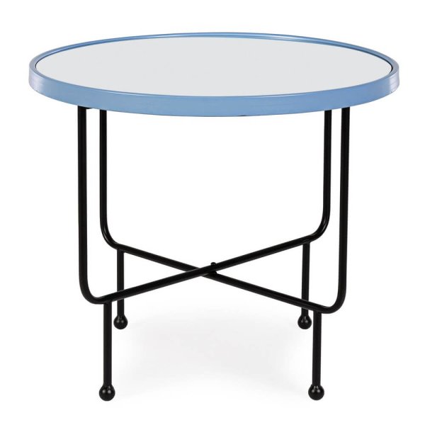 Alternative view of Tavolino con Specchio Acciaio Azzurro Moderno 58,5 cm - LILA