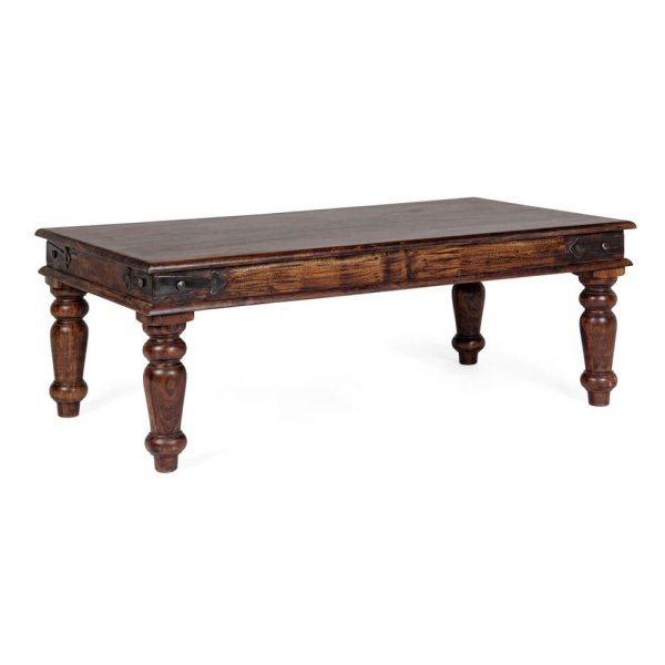 Tavolino Legno Marrone Rustico da Interno 110x60 - OASIS