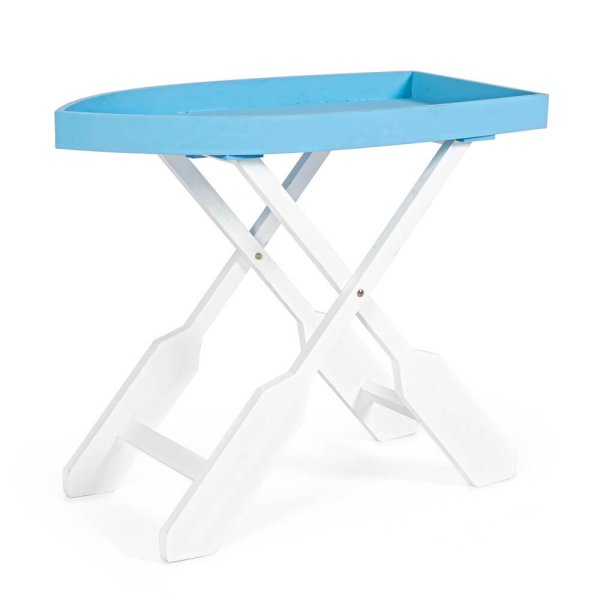 Tavolo Pieghevole Legno Bianco Moderno da Interno - ELLIOT