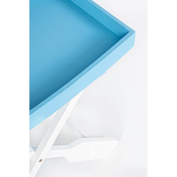 Alternative view of Tavolo Pieghevole Legno Bianco Moderno da Interno - ELLIOT