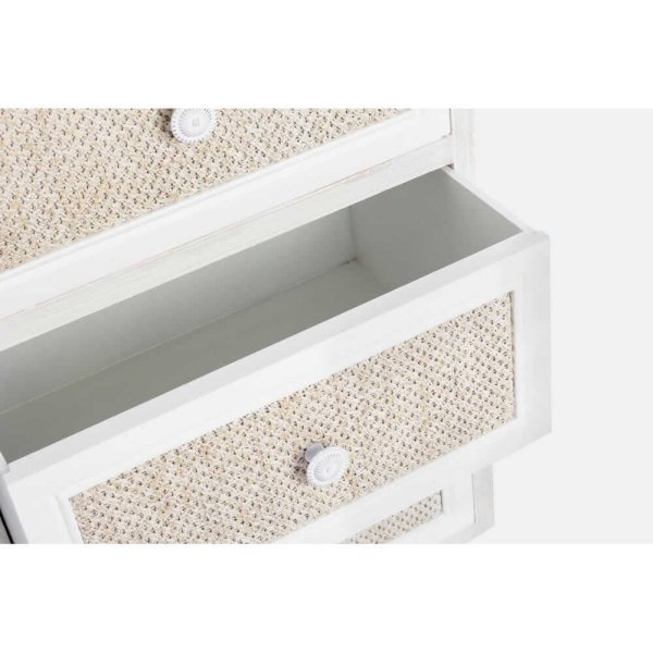 Alternative view of Cassettiera MDF Impiallacciato Bianca Moderna da Interno - EVERETT