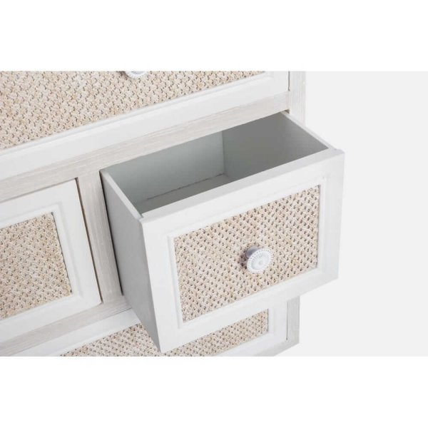 Alternative view of Cassettiera Legno Bianco Rustico da Interno - EVERETT