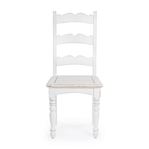 Alternative view of Sedia Legno Bianco Classica da Interno - CORINNE