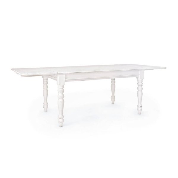 Tavolo Allungabile Legno Bianco Rustico da Interni 240x90 - CORINNE