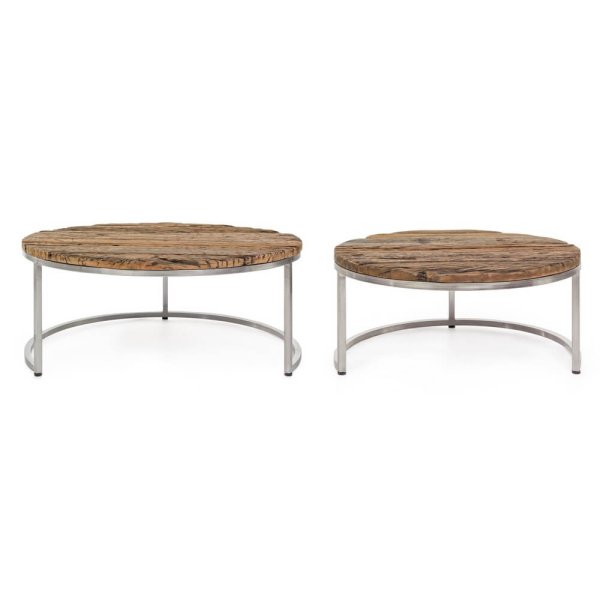 Alternative view of Tavolini Bassi Legno Marrone Industriale da Interno - ELLIOTT