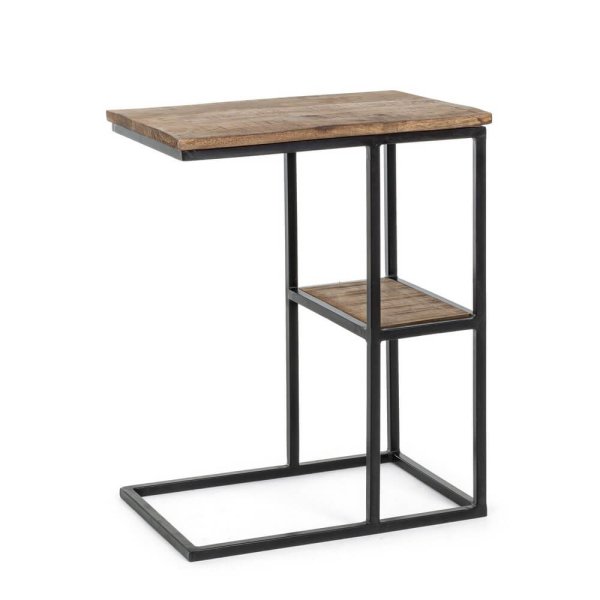 Tavolino Legno Marrone Industriale da Interno 46x31 - SERENITY