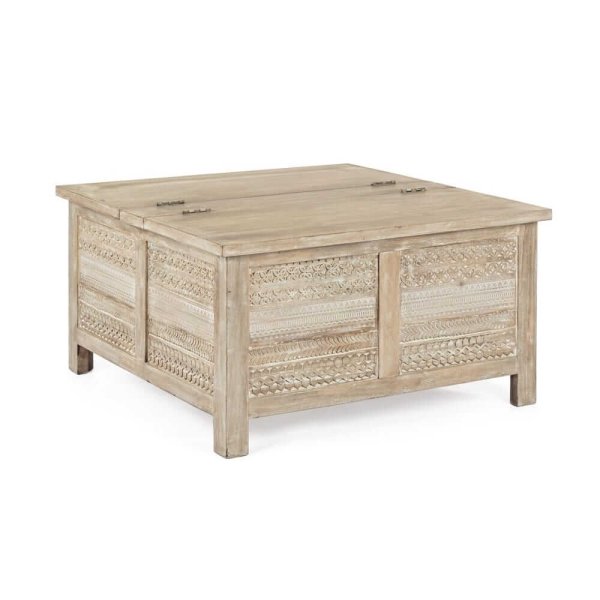 Tavolino Legno Naturale Rustico da Interno - LENA