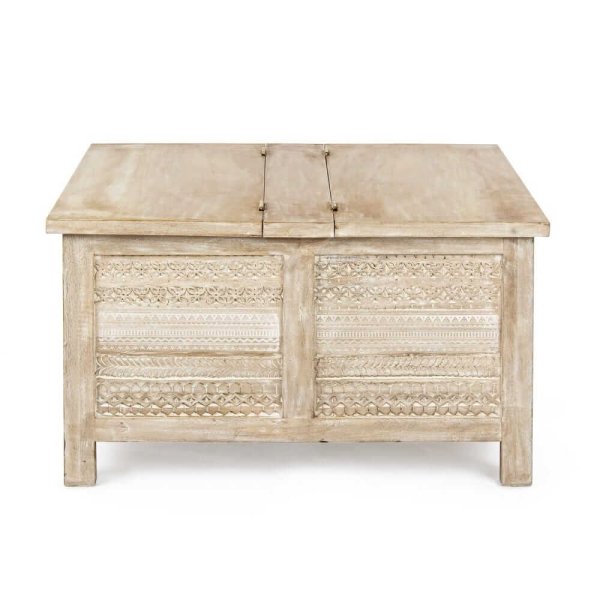 Alternative view of Tavolino Legno Naturale Rustico da Interno - LENA
