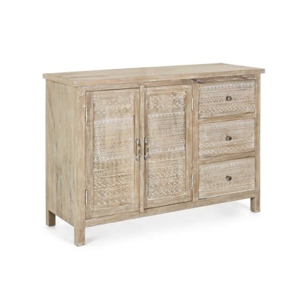 Credenza Legno Naturale Rustica da Interno - LENA