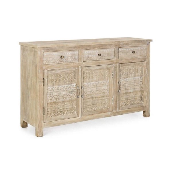 Credenza Legno Naturale Rustica da Interno - LENA