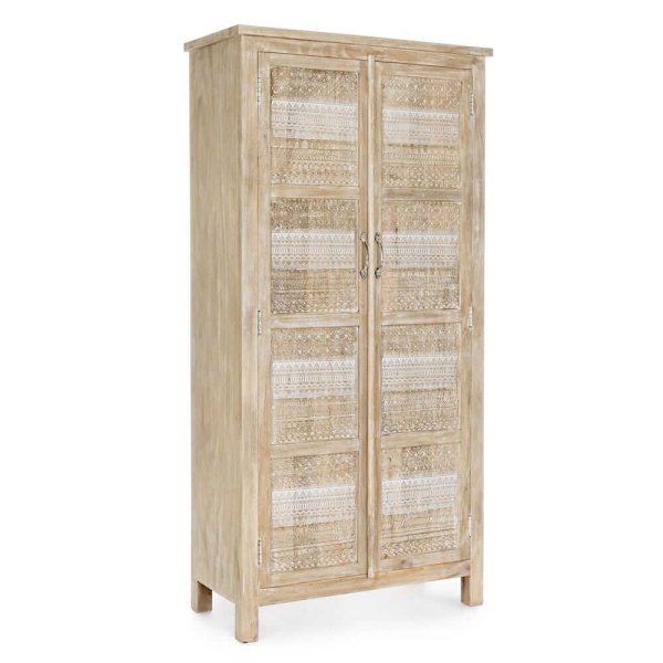 Mobile 2 Ante Legno Naturale Boho da Interno - LENA