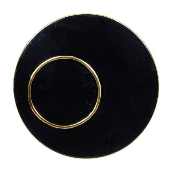 Alternative view of Tavolino Metallo Nero Moderno da Interno 40 cm - KALEB