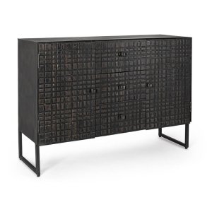 Credenza Acciaio Nero Industriale da Interno - DANIELLE