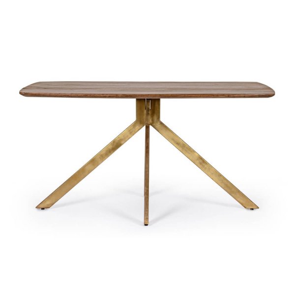 Alternative view of Tavolo Legno Marrone Moderno da Interno 150x90 - WESLEY