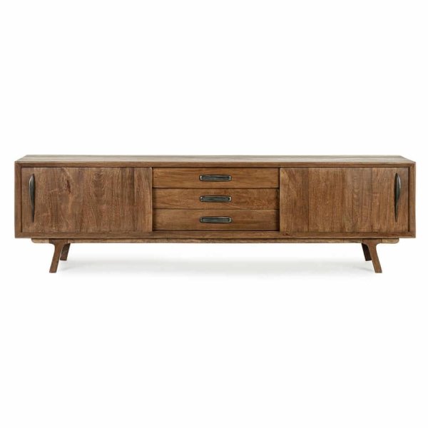 Alternative view of Mobile Porta TV Legno Marrone Rustico da Interno - LAWSON