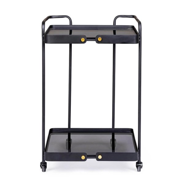 Alternative view of Carrello Vetro Nero Industriale da Interno - DAMON