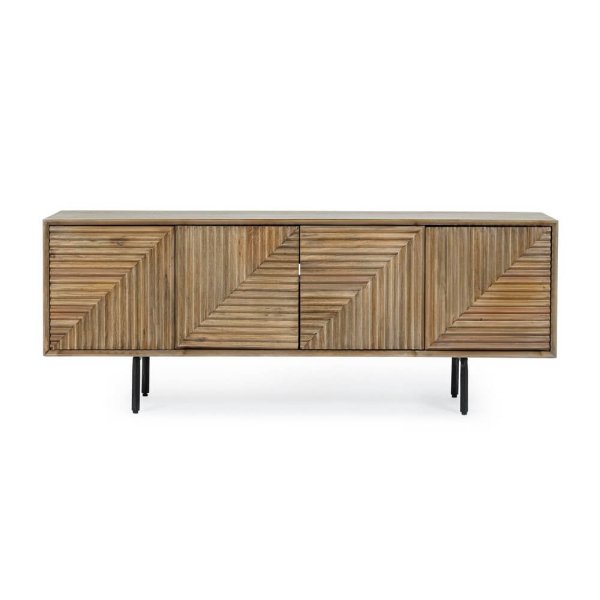 Alternative view of Mobile Porta Tv Legno Marrone Rustico da Interni - ISABELLA