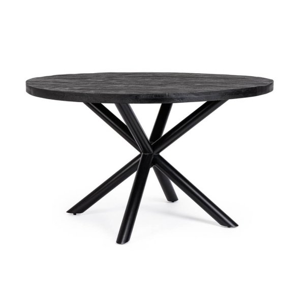 Tavolo Legno Nero Moderno da Interni 130 cm - SELENE