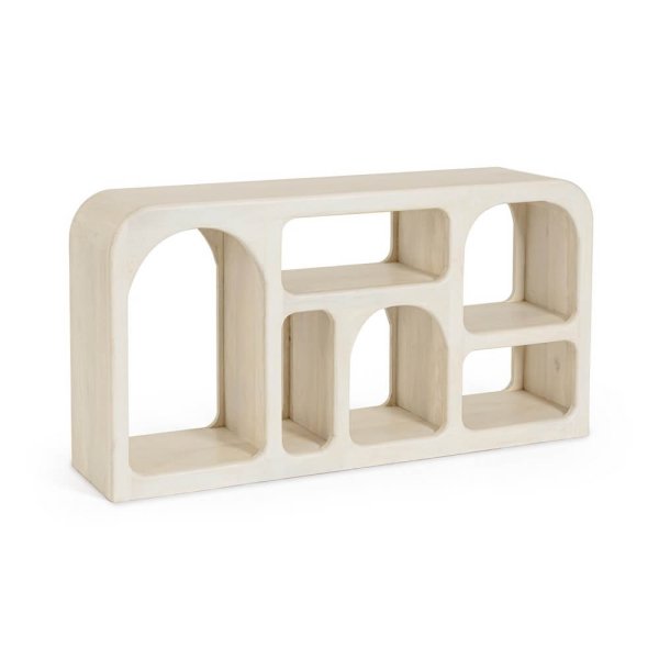 Libreria Legno Beige Moderna da Interno - KATERINA