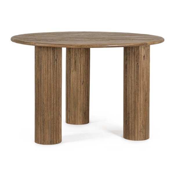 Tavolo Legno Marrone Rustico da Interno Ø120 cm - JASPER