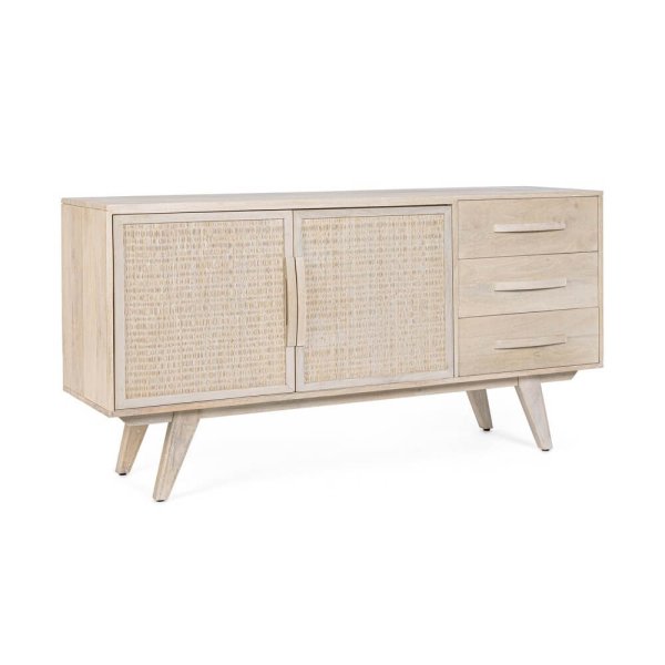 Credenza Legno Marrone Stile Boho da Interno - LENA