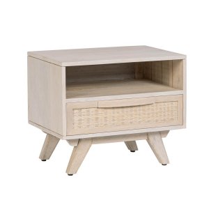 Comodino Legno Marrone Rustico da Interno - LENA