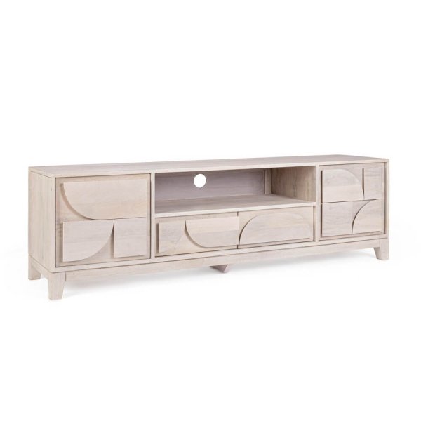 Mobile Porta TV Legno Marrone Moderno da Interno - BRIELLE
