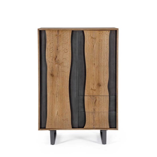 Alternative view of Mobile Alto Legno Naturale Industriale da Interno - BRAMBLE