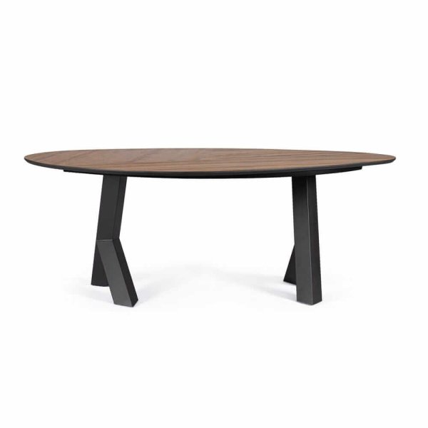 Alternative view of Tavolo MDF Impiallacciato Nero Moderno da Interno 200x115 - BRAMBLE