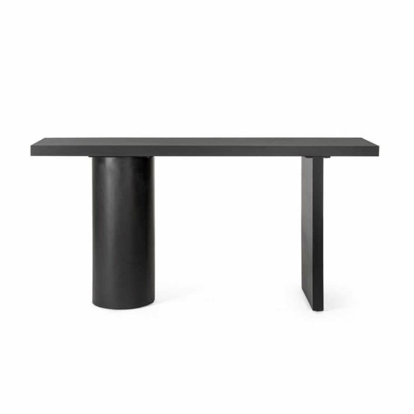 Alternative view of Consolle Rettangolare Legno Nero Moderna da Interno - KINGDOM