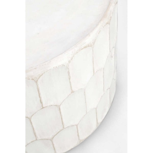 Alternative view of Tavolino Legno Bianco Boho da Interno 66 cm - ROAM