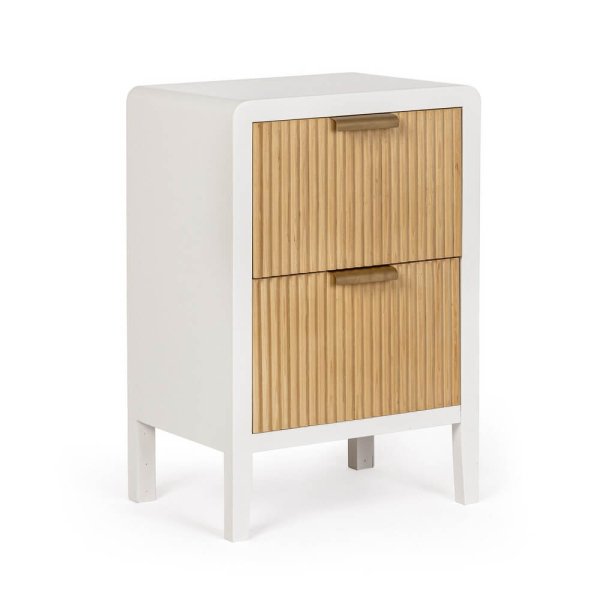 Cassettiera Legno Bianco Moderna da Interno - CHARLOTTE