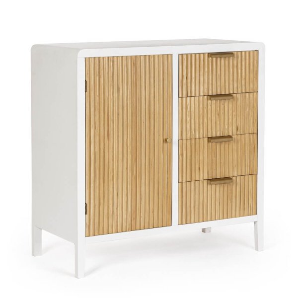 Credenza Legno Bianco Moderno da Interno - CHARLOTTE