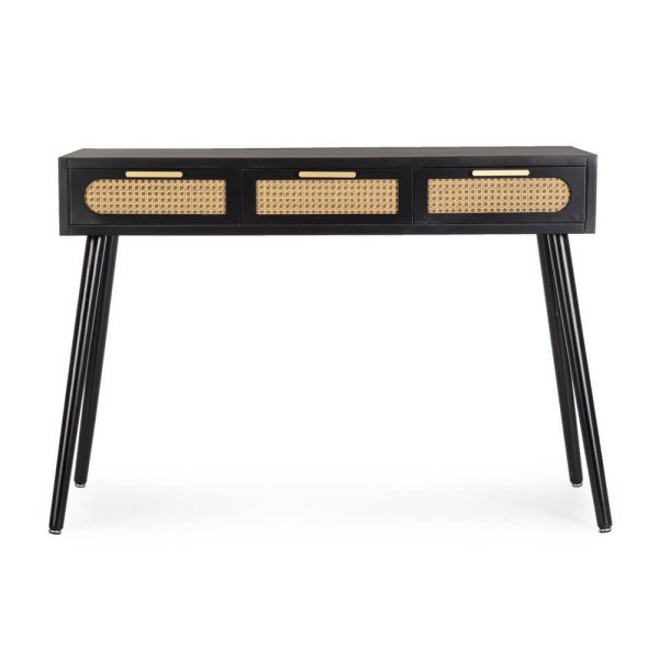 Alternative view of Consolle Legno Nero Industriale da Interno - JOSIE