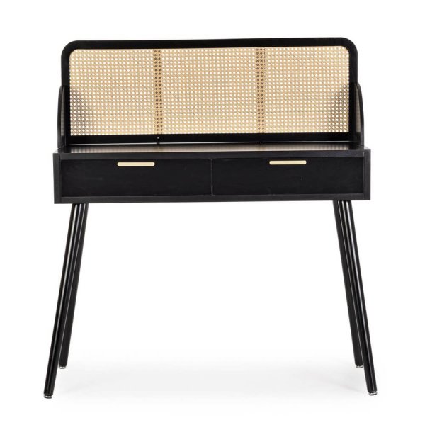 Alternative view of Consolle 2 Cassetti Legno Nero Stile Moderno da Interno - JOSIE