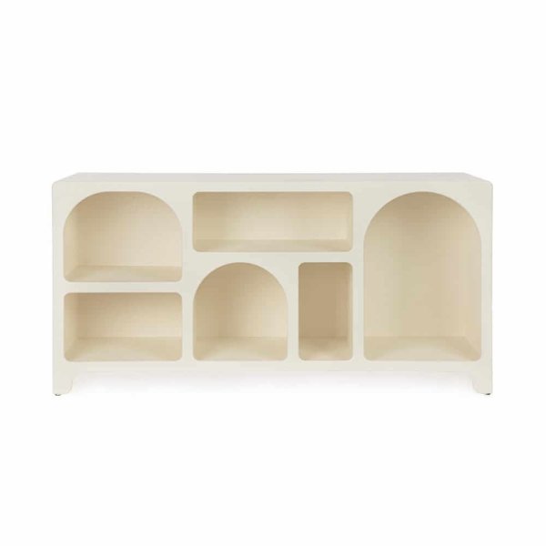 Alternative view of Credenza MDF Impiallacciato Bianco Moderna da Interno - SILKY