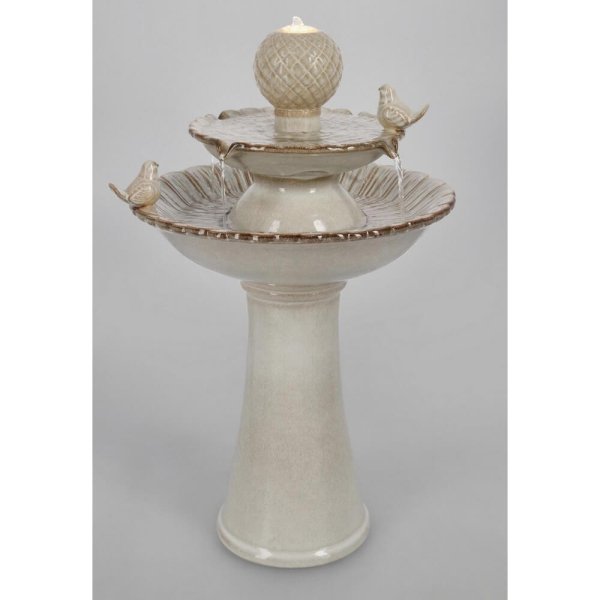 Alternative view of Fontana da Giardino Ceramica Beige Rustica H68 cm - LUNARA