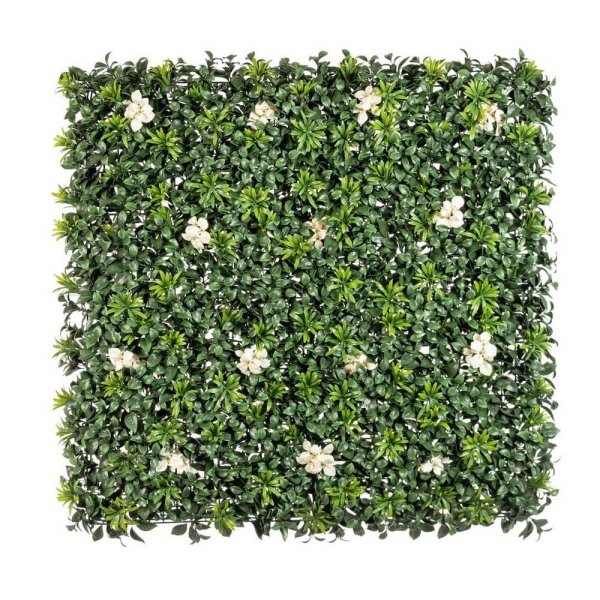 Parete Artificiale Resina Verde da Esterno 100x100 cm - NOVARA