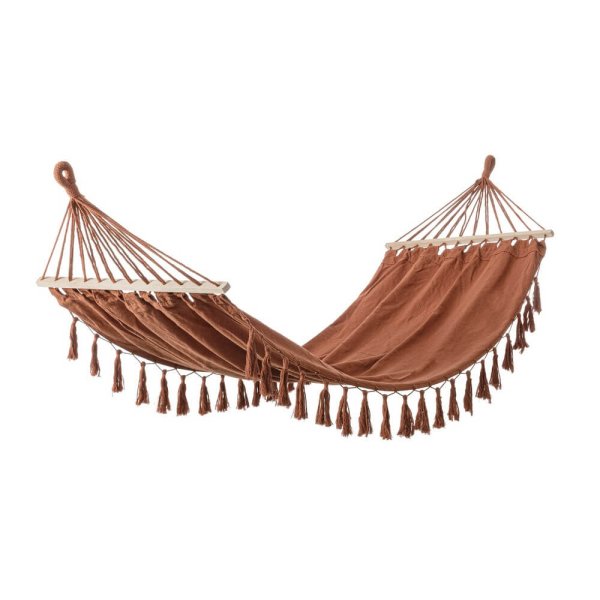 Amaca Cotone Verde Boho da Esterno 100x200 cm - SIERRA