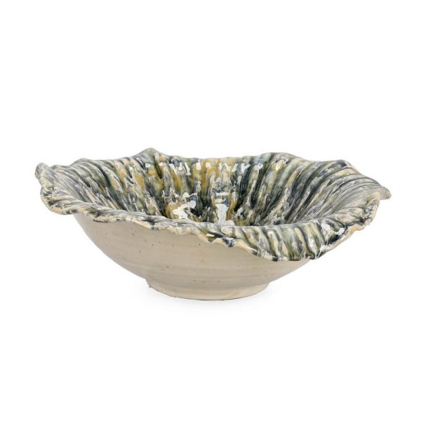 Ciotola Decorativa Terracotta Blu Rustica Ø34,5 cm - AYORA