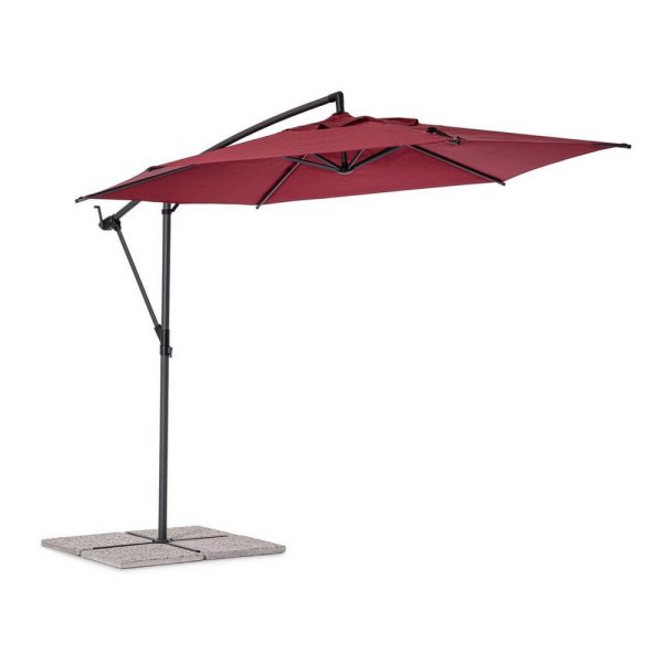 Ombrellone da Giardino Alluminio Nero Moderno 3M - TROPICAL
