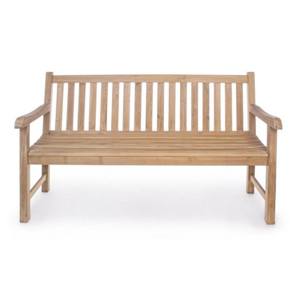 Alternative view of Panca Teak Marrone Rustica da Esterno 150 cm - MELODY