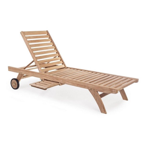 Lettino da Giardino in Teak Marrone da Esterno - CHARMING