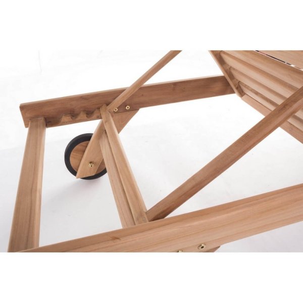 Alternative view of Lettino da Giardino in Teak Marrone da Esterno - CHARMING
