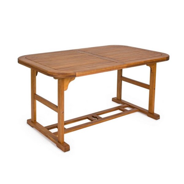 Alternative view of Tavolo Allungabile Legno Marrone Rustico da Esterno 150-200x90 - SERENITY